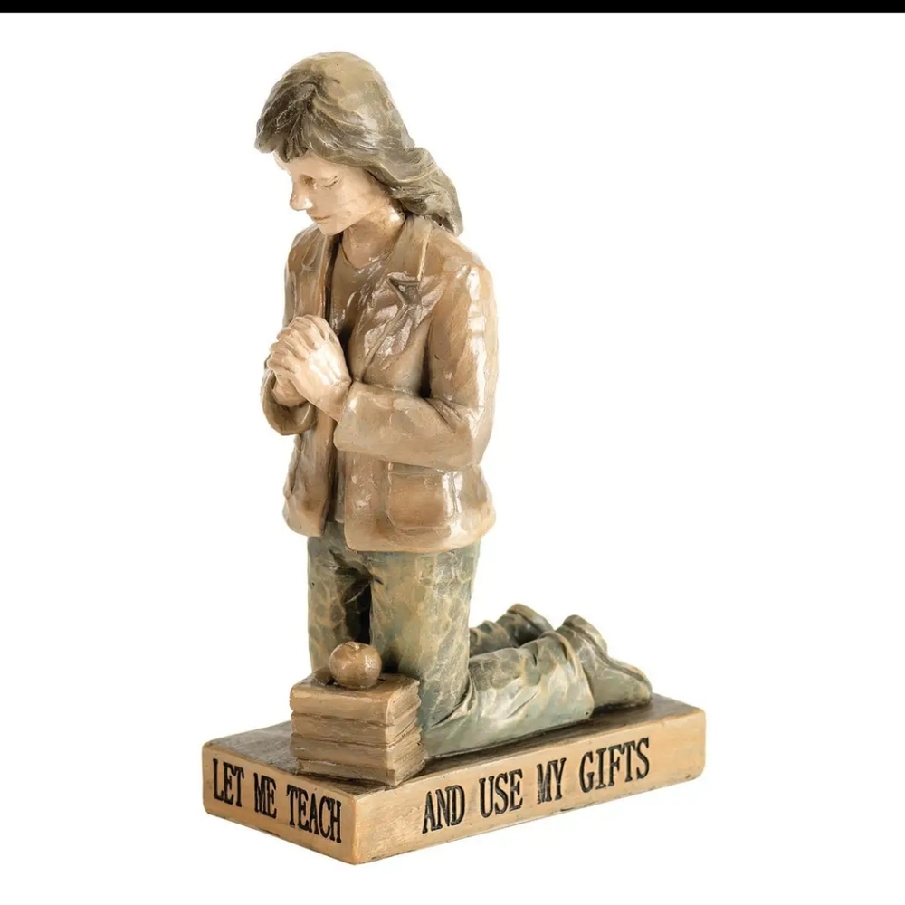 Called to pray teacher figurine